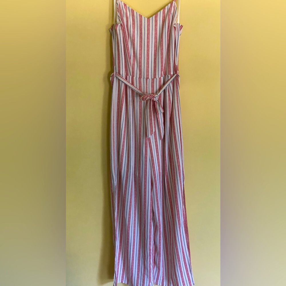 One piece pants suit.